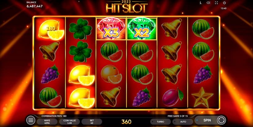 Screenshot videoslot 2023 Hit Slot