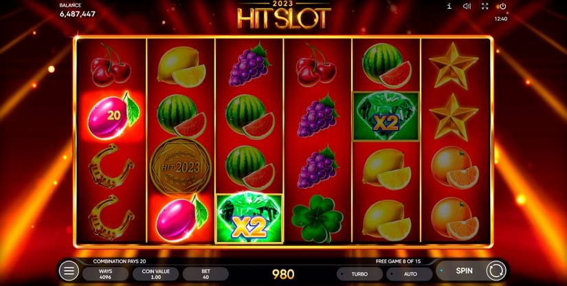 Screenshot videoslot slotmachine 2023 Hit Slot