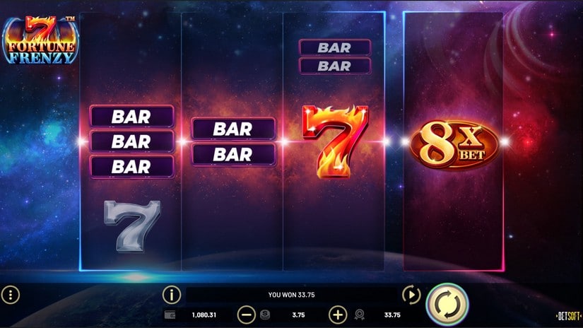 Screenshot videoslot slotmachine 7 Fortune Frenzy