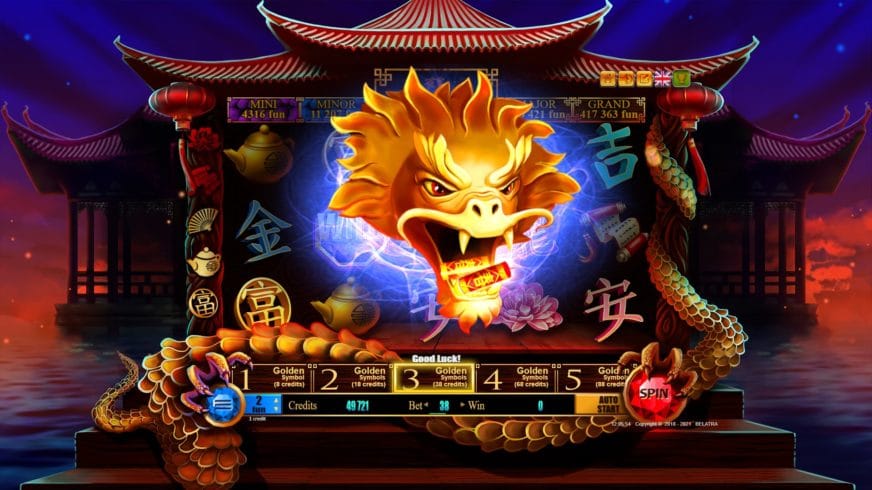 Screenshot videoslot slotmachine 88 Dragons Bounty