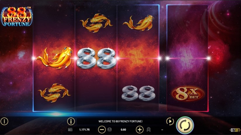 Screenshot videoslot 88 Frenzy Fortune