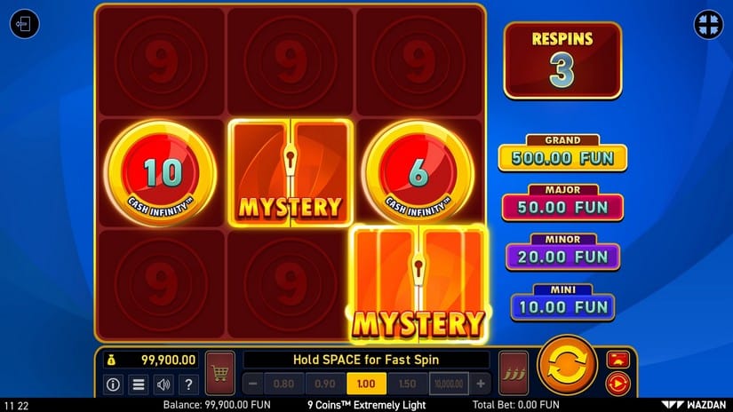 Screenshot videoslot slotmachine 9 Coins™ Extremely Light