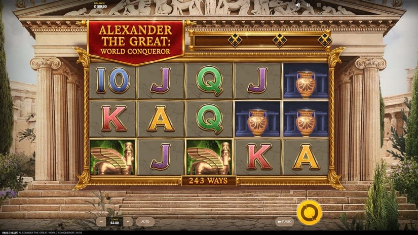 Screenshot videoslot Alexander the Great: World Conqueror