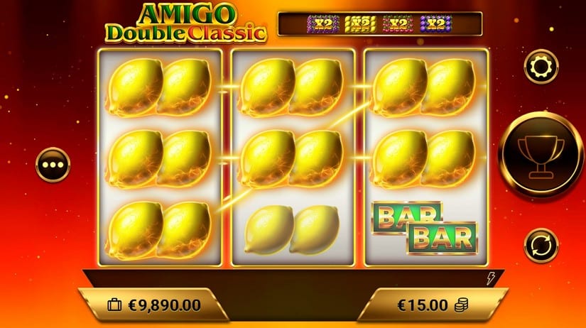 Screenshot videoslot slotmachine Amigo Double Classic