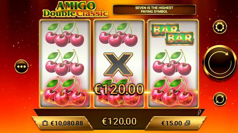 Screenshot videoslot slotmachine Amigo Double Classic