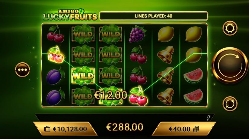 Screenshot videoslot slotmachine Amigo Lucky Fruits