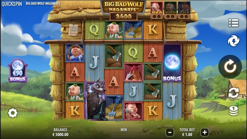 Screenshot videoslot Big Bad Wolf Megaways