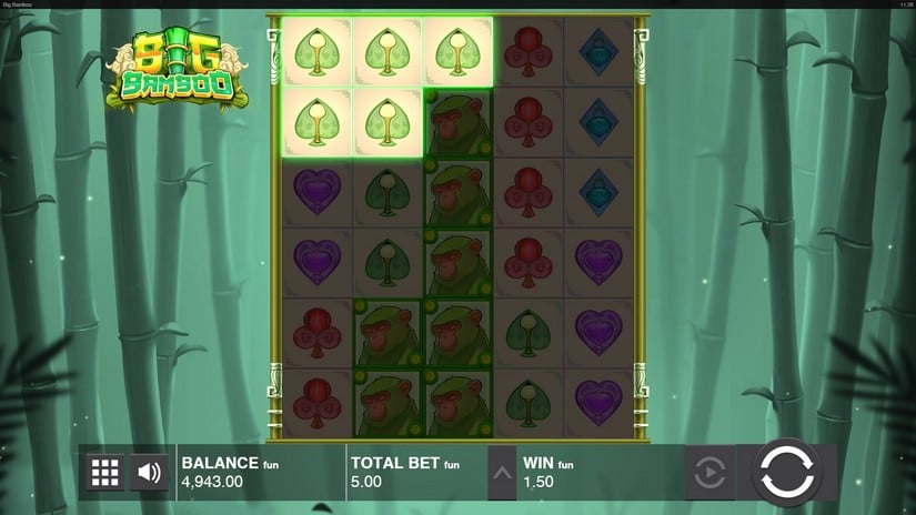 Screenshot videoslot slotmachine Big Bamboo