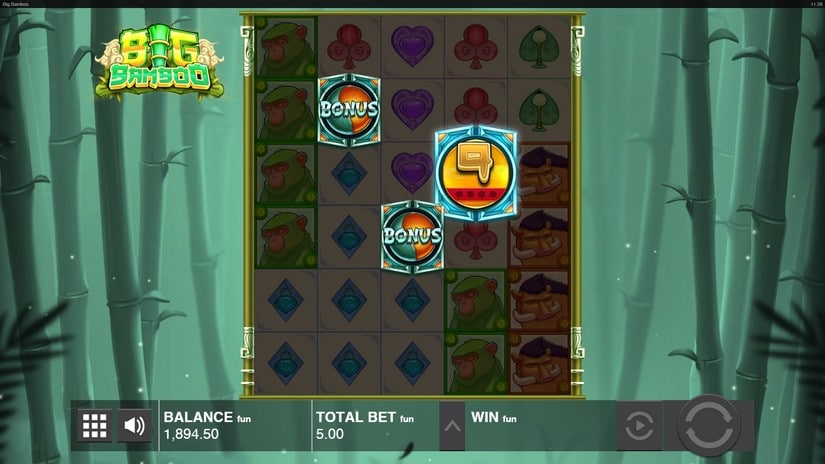 Screenshot videoslot slotmachine Big Bamboo