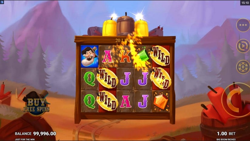 Screenshot videoslot slotmachine Big Boom Riches