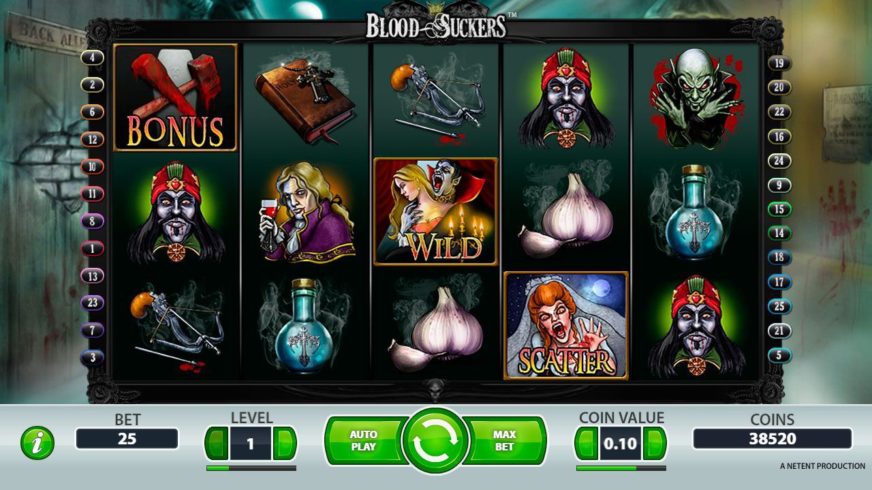 Screenshot videoslot Blood Suckers