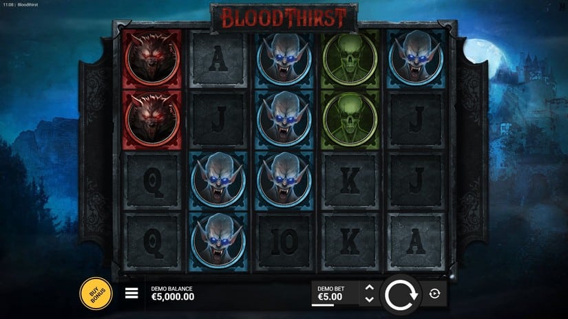 Screenshot videoslot Bloodthirst