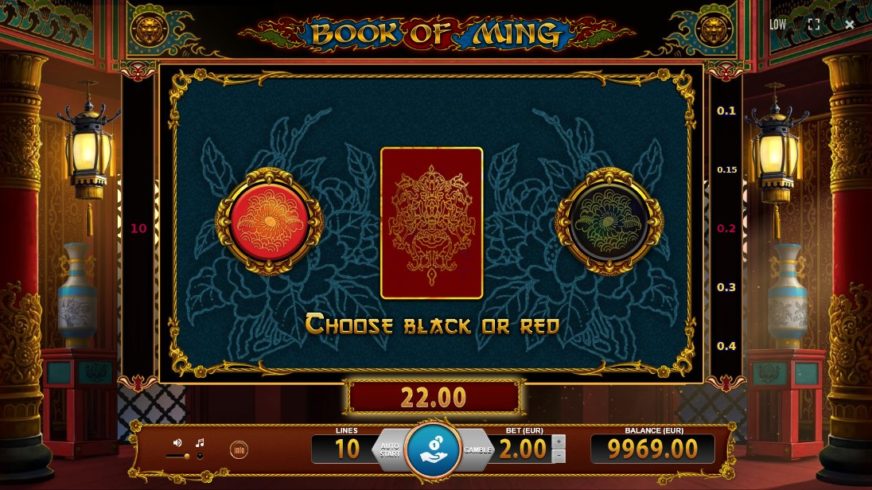 Screenshot videoslot slotmachine Book of Ming