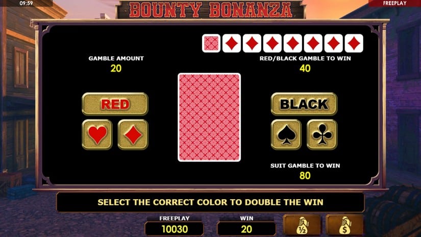 Screenshot videoslot slotmachine Bounty Bonanza