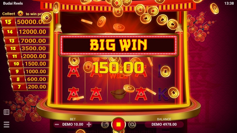 Screenshot videoslot slotmachine Budai Reels