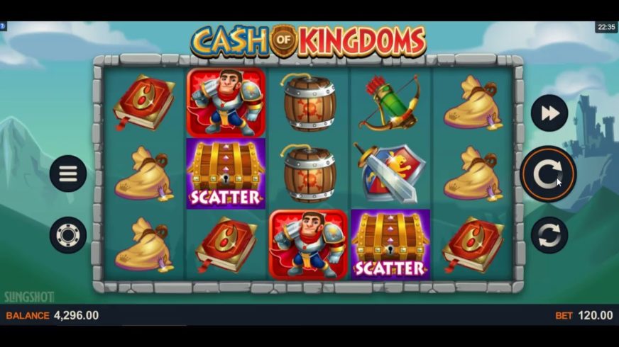 Screenshot videoslot slotmachine Cash of Kingdoms