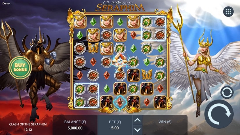 Screenshot videoslot Clash of the Seraphim