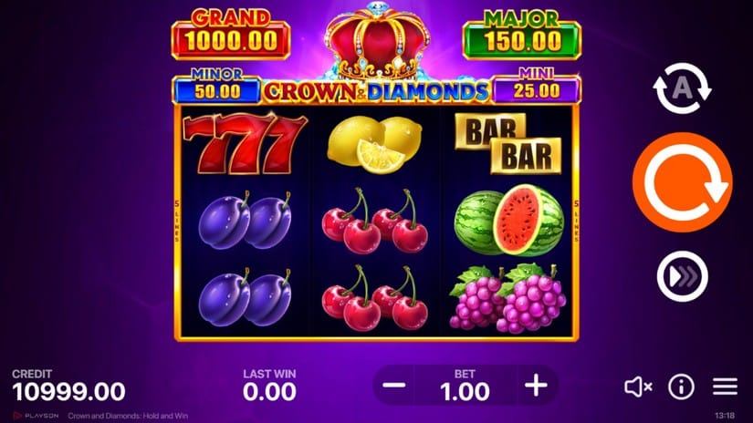 Crown & Diamonds: Hold and Win