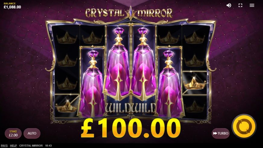 Screenshot videoslot slotmachine Crystal Mirror