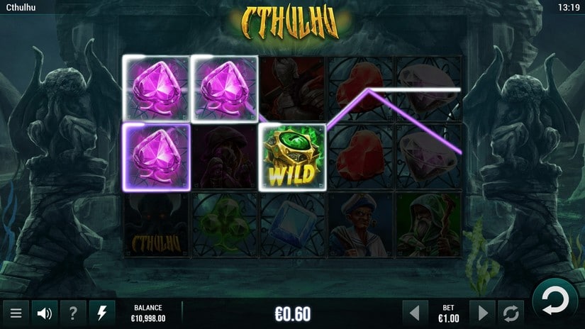 Screenshot videoslot slotmachine Cthulhu