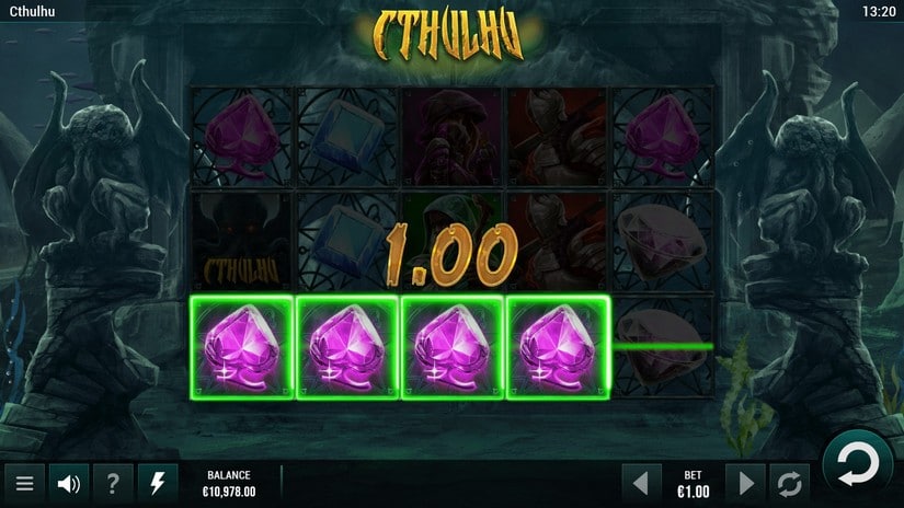 Screenshot videoslot slotmachine Cthulhu