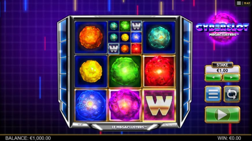 Screenshot videoslot Cyberslot Megaclusters