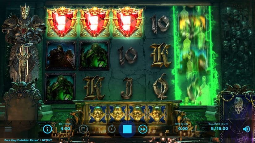 Screenshot videoslot slotmachine Dark King: Forbidden Riches