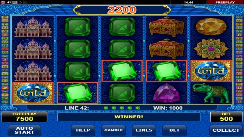 Screenshot videoslot slotmachine Diamond Monkey