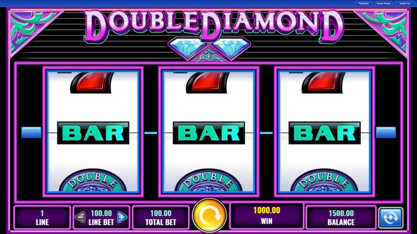 Screenshot videoslot slotmachine Double Diamond