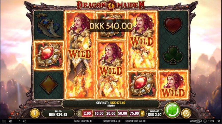 Screenshot videoslot slotmachine Dragon Maiden