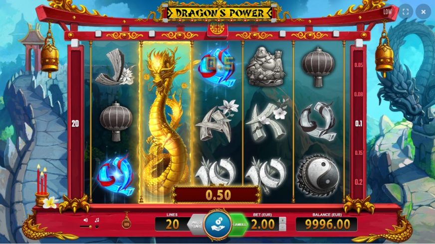 Screenshot videoslot slotmachine Dragon’s Power