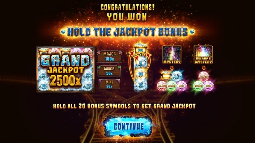 Screenshot videoslot slotmachine Dwarfs Fortune™