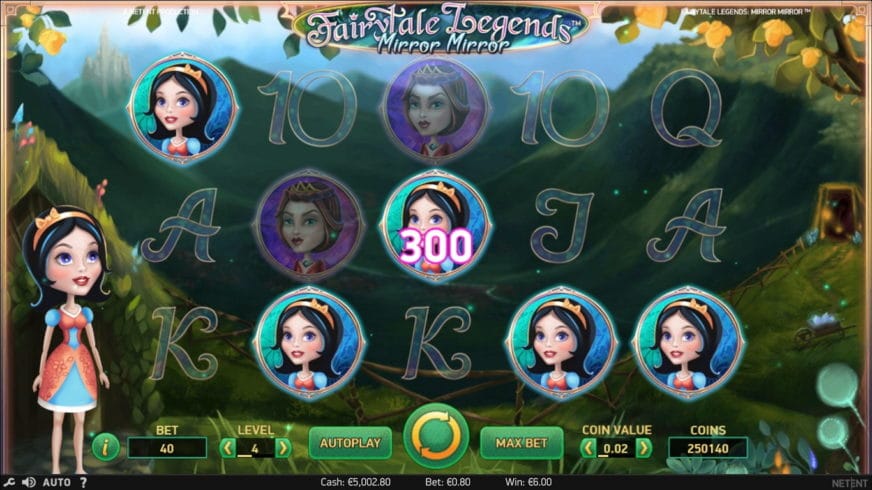 Screenshot videoslot slotmachine Fairytale Legends: Mirror Mirror