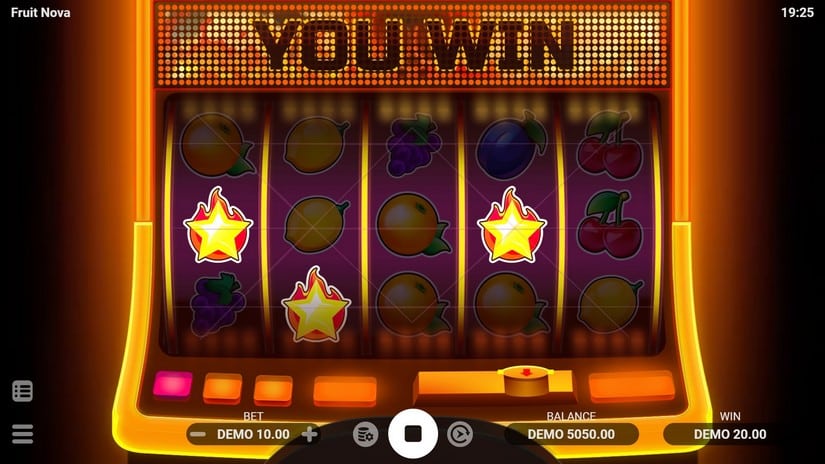 Screenshot videoslot slotmachine Fruit Nova