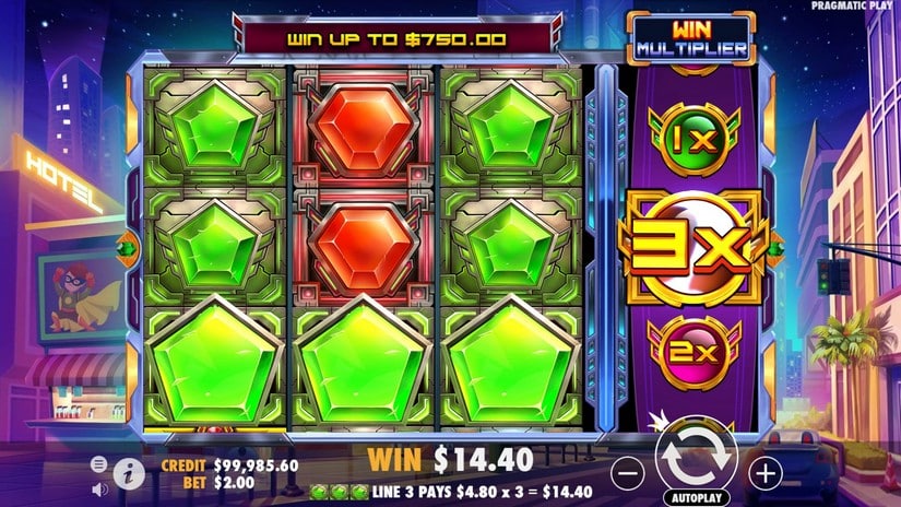 Screenshot videoslot slotmachine Gemstone