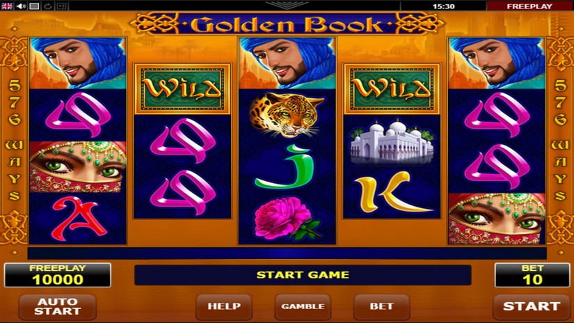 Screenshot videoslot Golden Book