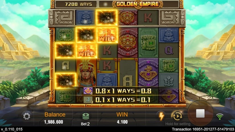 Screenshot videoslot slotmachine Golden Empire