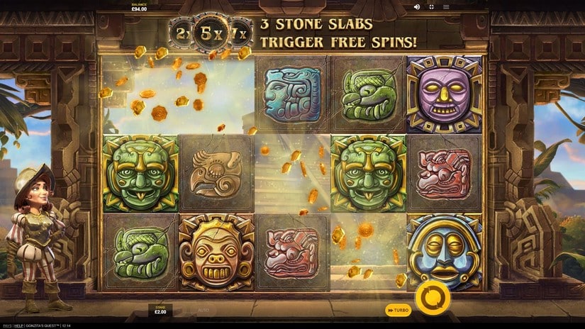 Screenshot videoslot slotmachine Gonzita’s Quest