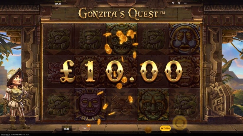 Screenshot videoslot slotmachine Gonzita’s Quest