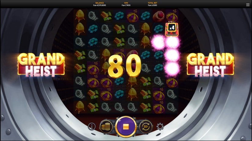 Screenshot videoslot slotmachine Grand Heist