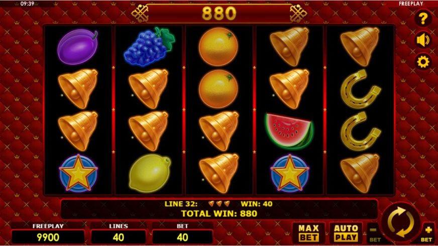 Screenshot videoslot slotmachine Grand Fruits