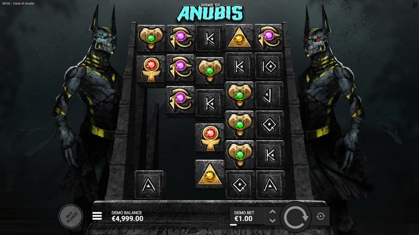 Screenshot videoslot slotmachine Hand of Anubis