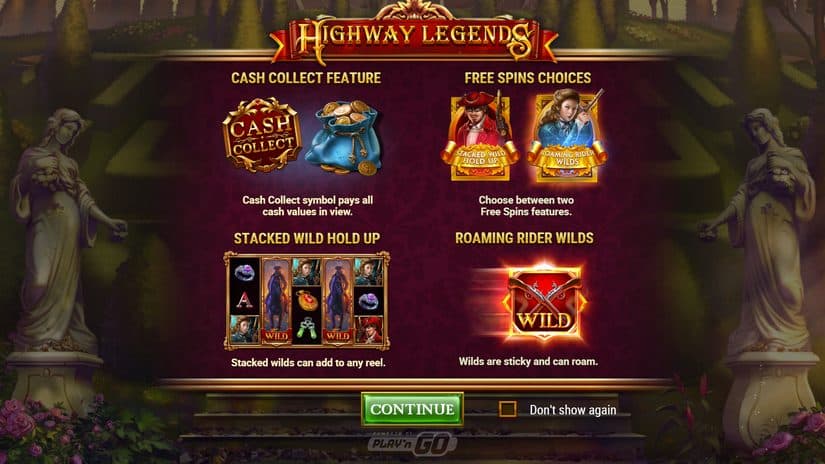 Screenshot videoslot slotmachine Highway Legends