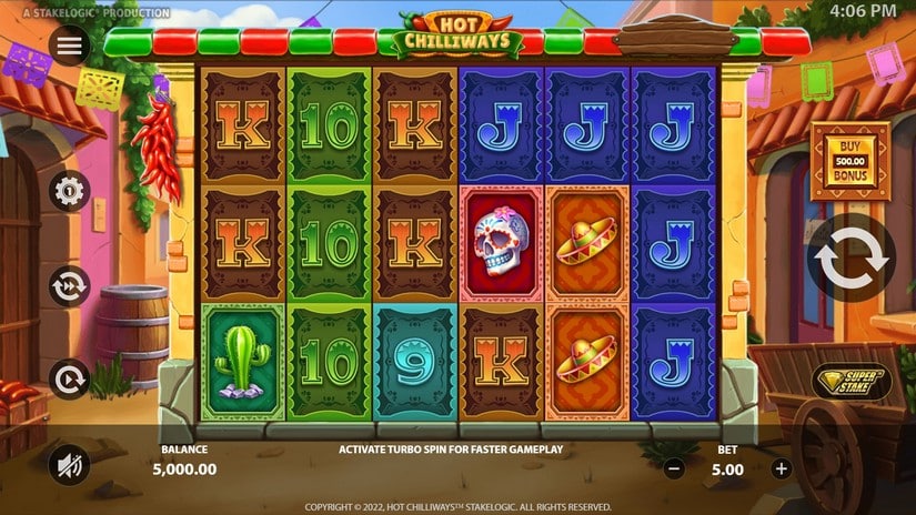 Screenshot videoslot Hot Chilliways