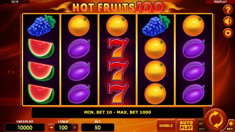 Hot fruits 100