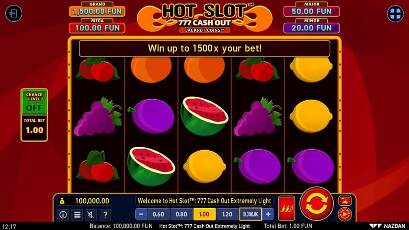 Hot Slot™: 777 Cash Out Extremely Light