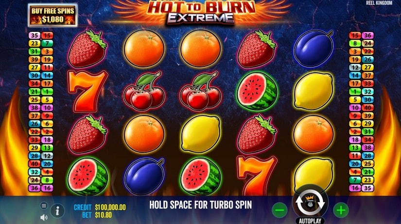 Screenshot videoslot Hot to Burn Extreme