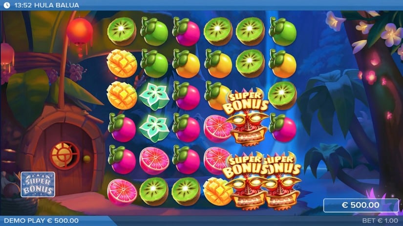 Screenshot videoslot slotmachine Hula Balua