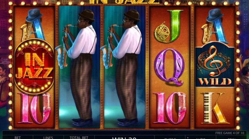 Screenshot videoslot slotmachine IN JAZZ