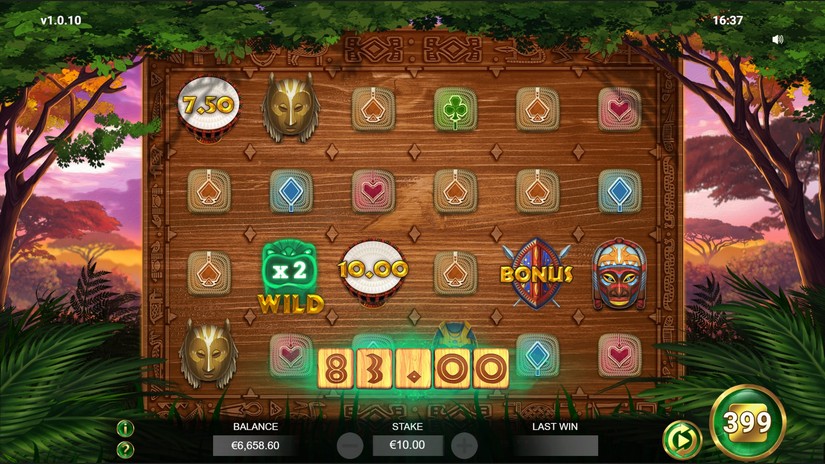 Screenshot videoslot slotmachine Jambo Cash